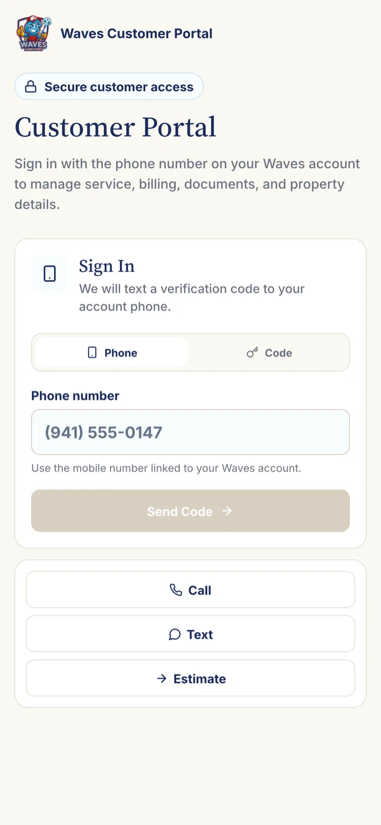 Waves app sign-in screen with Face ID unlock