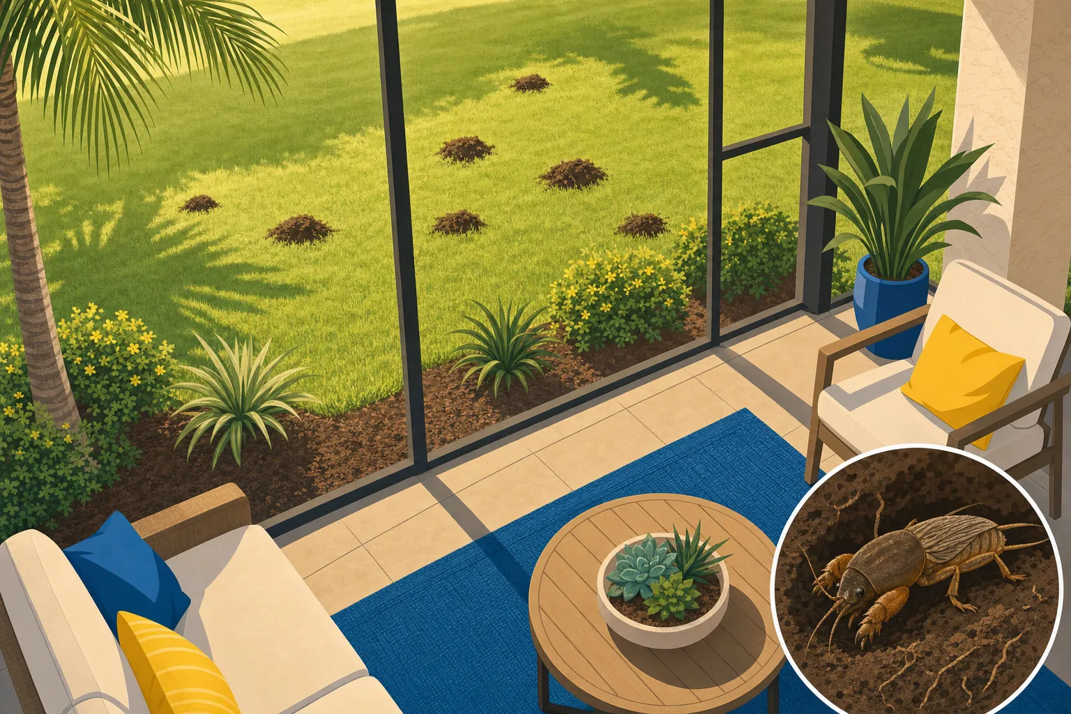 Mole Cricket Damage in Bahia: A Sarasota Lawn Recovery Checklist