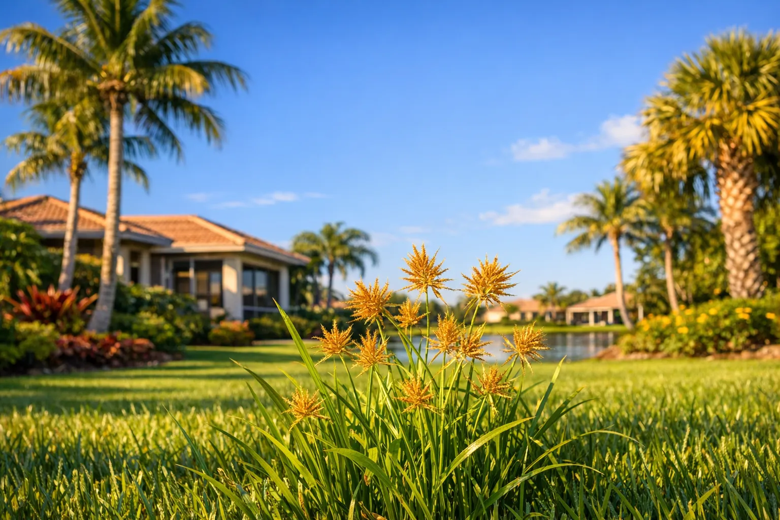 Why That Fast-Growing 'Grass' in Parrish Lawns Is Nutsedge