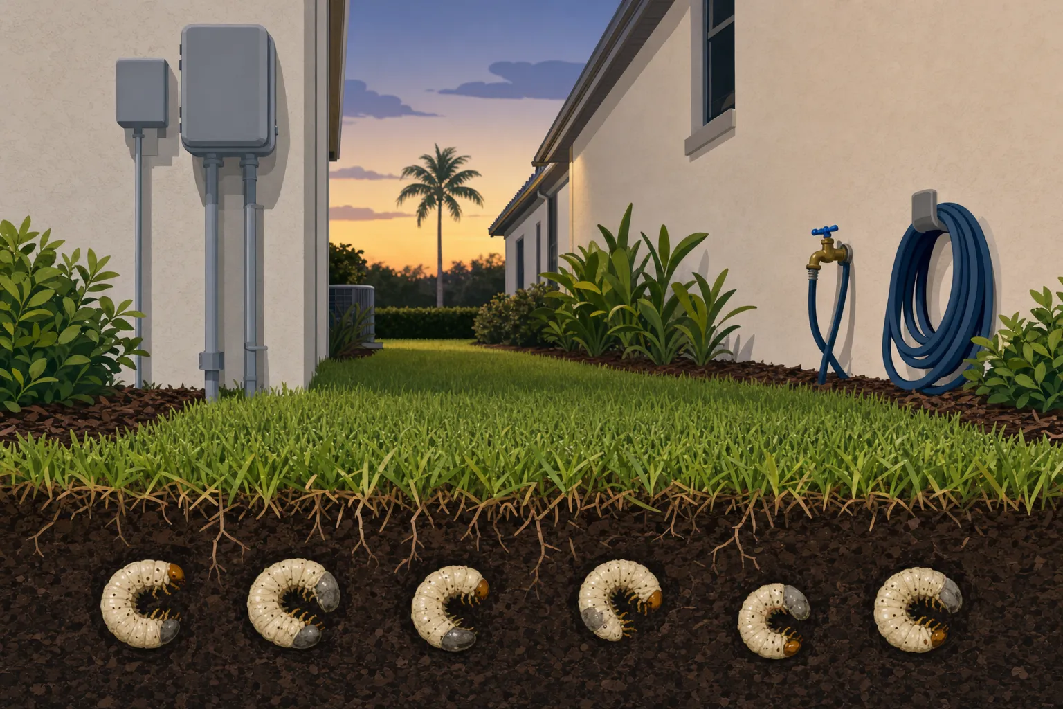 White Grubs in Bradenton Lawns: The Digging-Animal Clue
