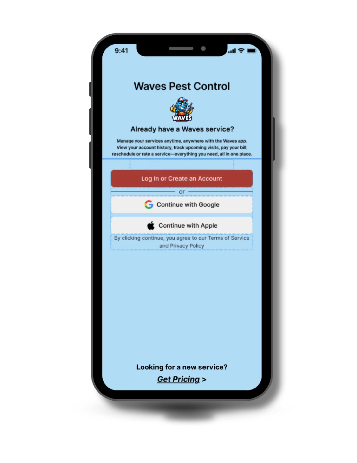 waves pest control web app